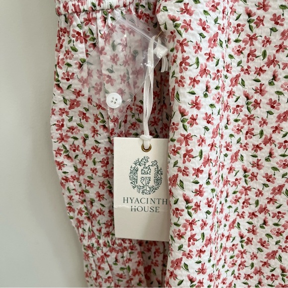 Hyacinth House Textured Floral Puff Sleeve Clemons Floral Mini Dress Size Large - Picture 10 of 14